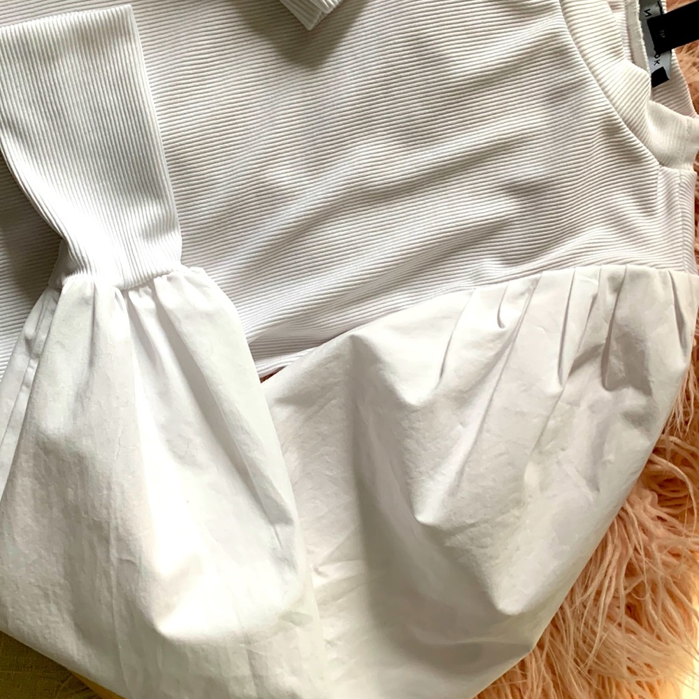 White puff sleeve so soft. Brand new